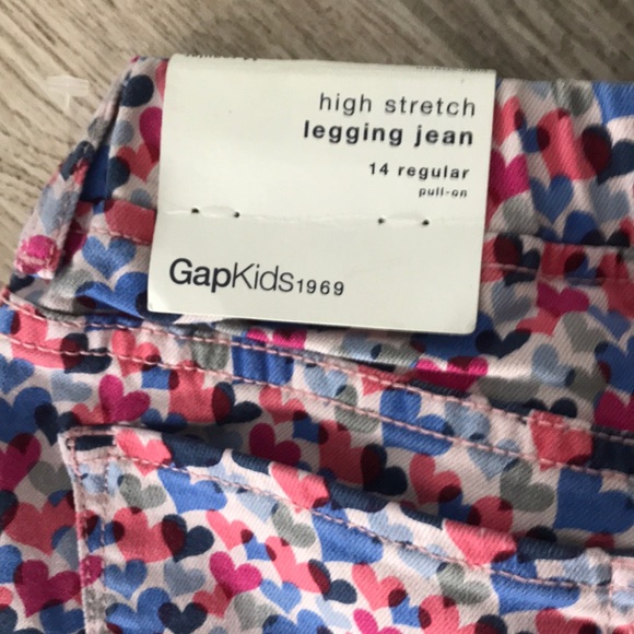 Gap Kids Girls HEART Jean Leggings! NWT Sz 14 - Picture 3 of 4
